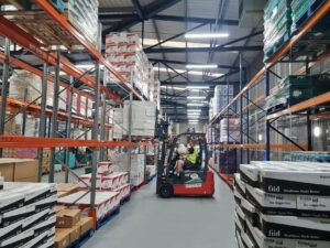FoodCloud warehouse and forklift truck